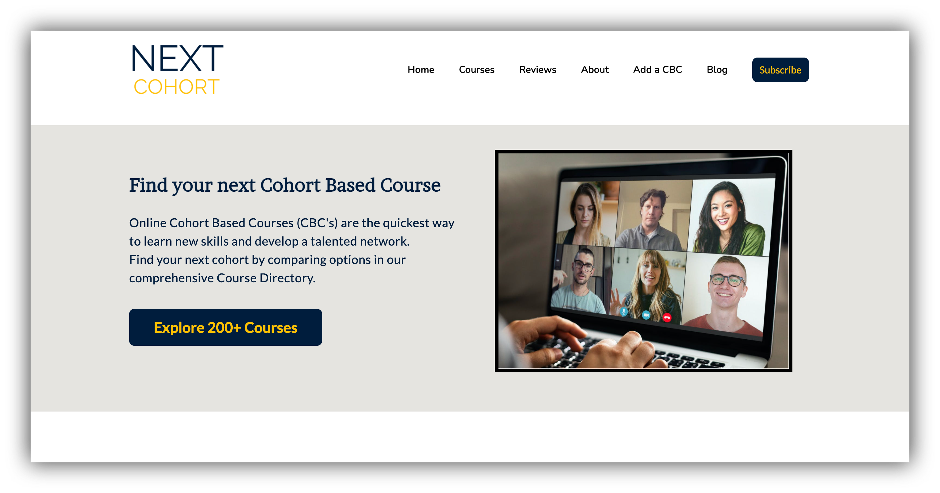 nextcohort home page