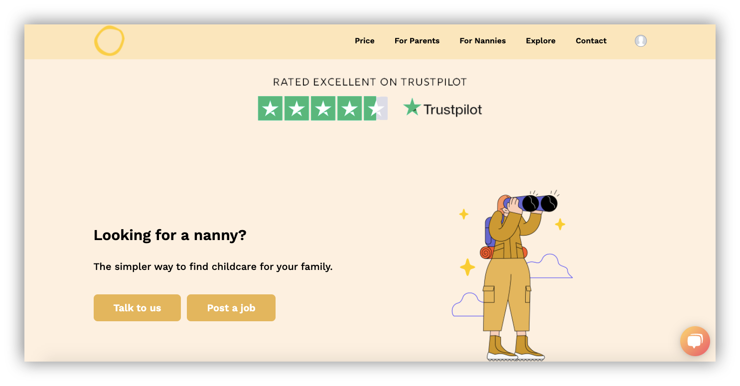 2. Nanny Network: Childcare platform for parents & nannies