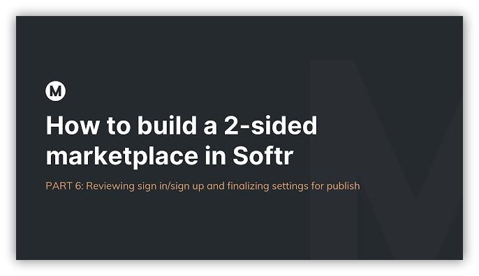 Build a 2-sided marketplace in Softr PART 6 - No-Code Tutorial
