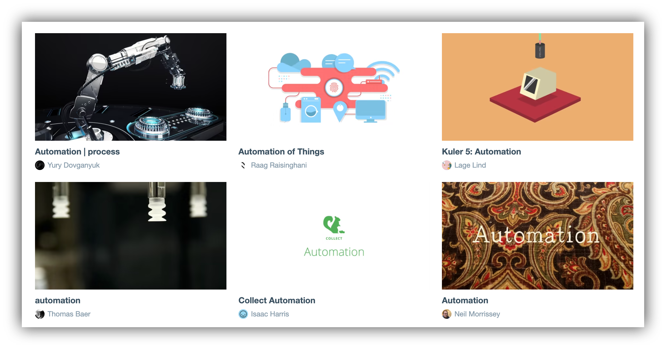 vimeo thumbnails example