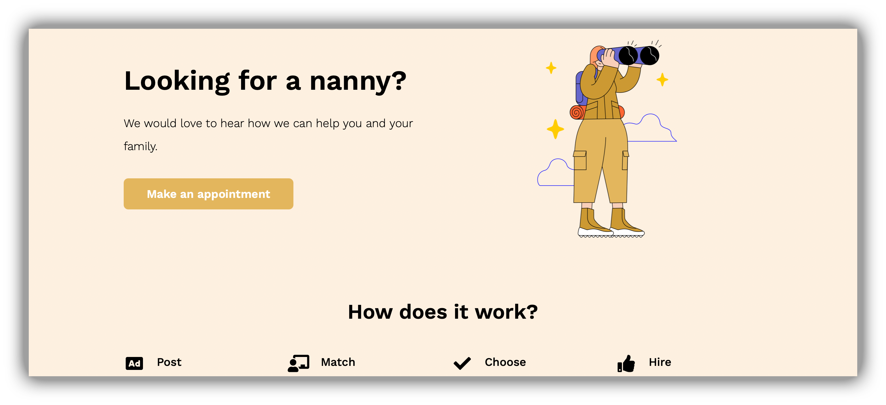 Nanny Network web app